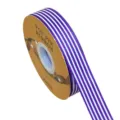 2.5cm striped grosgrain ribbon for DIY hair bows, headwear, and handmade craft accessories. - Size 25 / Purple