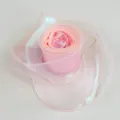 Nastro a coda di sirena iridescente rosa, nastro in organza ondulato per confezioni regalo. - 6cm x 10 Iarde / Rosa chiaro
