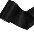 10cm Black Satin Ribbon Fabric Roll for Gift Wrapping Wedding Party Chair Back Decoration - Black