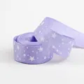Nastro gros grain viola con stelle 2.5cm di larghezza per fai da te regali fiocchi - Stella Viola Chiaro