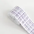 Nastro a quadri tweed 4 cm, tessuto in poliestere per scollo di abbigliamento e accessori. - Viola chiaro