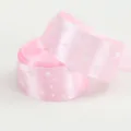 Nastro in poliestere rosa con stampa a stelle da 2.5cm per confezioni regalo e fiocchi fai da te. - Rosa chiaro