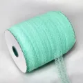 Mint green lace trim roll for DIY crafts, sewing, gift wrapping, and wedding decoration. - Aqua Green