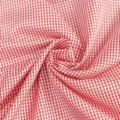 Tessuto a quadri rosso e bianco, materiale poliestere piccolo per cucito fai-da-te e foto. - 160cm Larghezza 1m Lunghezza / Rosso