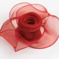 Nastro in organza rosso 6cm per confezione regalo floreale e fiocco per capelli DIY - 10 Iarde / Rosso