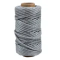 Cordon acrylique metallique 3mm fil brillant gris pour emballage de bouquet diy 30m - Gris