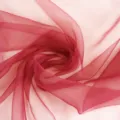 Tela de poliéster semitransparente roja para envolver flores y decoración festiva. - 1m / Rosa rojo