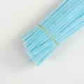 Scovolini pulciscopini azzurro pastello steli ciniglia per bambini fai da te lavori creativi. - Blu Macaron