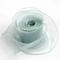 Light green organza ribbon 6cm wide, perfect for gift wrapping, DIY bows and floral decor. - 10 Yards / Mint Green