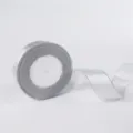 Nastro glitter argento per confezioni regalo, scatole per torte e decorazioni festive. - Rotolo Regolare / Argento