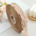 2.5cm ruffled ribbon vintage pleated trim for DIY bows gift wrapping and party decor - Dark Khaki