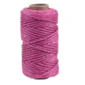 Cordon acrylique métallisé rose 3mm rouleau de fil pour emballage de bouquet et bricolage. - Rose rouge