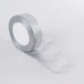 Nastro glitter argento per confezioni regalo, decorazioni torte e progetti creativi. - Rotolo Medio Largo / Argento
