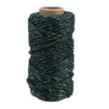 Cordon en acrylique pailleté métallique vert, rouleau de ficelle 3mm pour emballage de bouquet - Vert Foncé