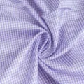 Tela de cuadros vichy morada blanca DIY hecha a mano poliéster fondo foto mesa - 160cm Ancho 1m Largo / Púrpura