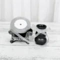 Nastro glitter argento 1cm di larghezza per confezioni regalo, scatole per torte e bricolage. - Rotolo Sottile / Argento
