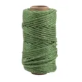 Cordon en acrylique vert métallisé 3mm rouleau pour loisirs créatifs et emballage de fleurs. - Vert clair