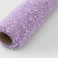 Paarse sneeuwstip tule mesh rol voor bloemboeket verpakking en DIY ambachtelijke geschenkverpakking. - 50cm Breedte 3 Yards Lengte / Lichtpaars