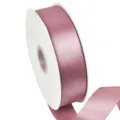 Cinta de satén rosa polvoriento 4cm en bobina para envolver regalos y decoración de lazos. - Polvo de rosa seca