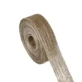 Natural burlap ribbon roll, jute twine webbing for DIY crafts, rustic Christmas holiday decor. - 2.5cm-10 Yards