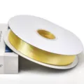 Nastro di raso giallo da 2,5 cm per confezioni regalo, pasticceria e decorazioni floreali. - Giallo chiaro