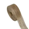 Natural jute burlap ribbon roll for DIY crafts, rustic wedding decor and gift wrapping - 3cm-10 Yards