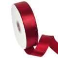 Red satin ribbon 4cm wide for gift wrapping, DIY bows, and craft decoration. High quality roll. - Color 260 (4cm Polyester Ribbon-260#) / 4cm Width