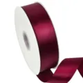 Burgundy satin ribbon 4cm wide for gift wrapping, DIY bows, and craft decoration. High quality. - Color 275 (4cm Polyester Ribbon-275#) / 4cm Width