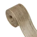Natural Burlap Ribbon Roll Hessian Fabric Trim for DIY Craft Christmas Decor - 6cm-10 Yards