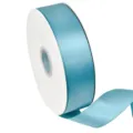 Cyan polyester satin ribbon 4cm wide, perfect for gift wrapping and DIY bows decoration. - Color 317 (4cm Polyester Ribbon-317#) / 4cm Width