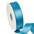 4cm blue satin ribbon spool for gift wrapping, DIY bows, baking and party decoration. - Color 328 (4cm Polyester Ribbon-328#) / 4cm Width