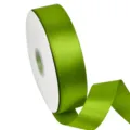 Green polyester ribbon for gift wrapping, 4cm wide decorative satin ribbon for DIY crafts. - Color 551 (4cm Polyester Ribbon-551#) / 4cm Width