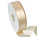 Champagne polyester satin ribbon roll 4cm wide for gift box packaging and DIY craft bows. - Color 810 (4cm Polyester Ribbon-810#) / 4cm Width