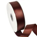 Brown satin ribbon for gift wrapping, baking packaging, and DIY crafts bows decoration. - Color 868 (4cm Polyester Ribbon-868#) / 4cm Width