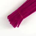 Thickened pipe cleaners chenille stems for DIY craft projects, vibrant color crafts supply for kids. - Rose Red