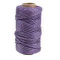 Cordon acrylique métallique coloré de 3mm, rouleau de 30m pour emballage de bouquets et DIY. - Mauve Clair