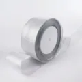 Nastro glitter metallizzato argentato per confezioni regalo scatole di torte e decorazioni - Larghezza Ampia / Argento