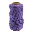 Corde acrylique métallique violette 3mm, fil brillant étincelant pour emballage de bouquet DIY. - Violet foncé