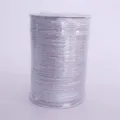 Rotolo di nastro metallico argentato per confezioni regalo, scatole da forno e decorazioni. - Rotolo Lungo / Argento