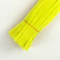 Neon yellow pipe cleaners craft stems, soft fuzzy wires for DIY handmade art projects. - Neon Yellow