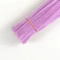 Macaron purple plush pipe cleaners, thickened craft stems bundle for kids DIY art projects. - Light Snow Mauve