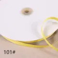 1cm yellow grosgrain ribbon spool fabric trim craft DIY sewing material sewing accessories - Deep Yellow