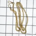 Catena di ricambio per borsa in metallo dorato fai da te con moschettoni per borsette. - Catena in Metallo di Alluminio 1.2M