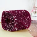 Bordeauxrode sneeuwstip tule lint rol, perfect gaasweefsel voor bloemboeketten verpakken. - 14.2cm Breedte 15m Lengte / Bordeauxrood