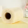Champagne sneeuwpunt tule lint rol, bloem verpakking net voor boeket en geschenk verpakking. - 14.2cm Breedte 15m Lengte / Broken Wit