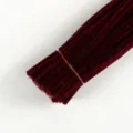 Dark red pipe cleaners chenille stems DIY craft supplies for children art projects. - Burgundy