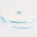 Nastro in raso di poliestere azzurro rocchetto, tessuto liscio confezione regalo cucito - Larghezza 0.6cm Lunghezza 91m
