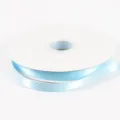Nastro in raso di poliestere azzurro chiaro per confezioni regalo e decorazioni. - Larghezza 1.2cm Lunghezza 91m