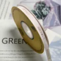 1cm gold foil printed grosgrain ribbon for flower bouquet gift box packaging decor - Girl Pink