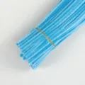 Light blue chenille stems pipe cleaners for kids DIY crafts and creative handmade art projects. - Light Blue